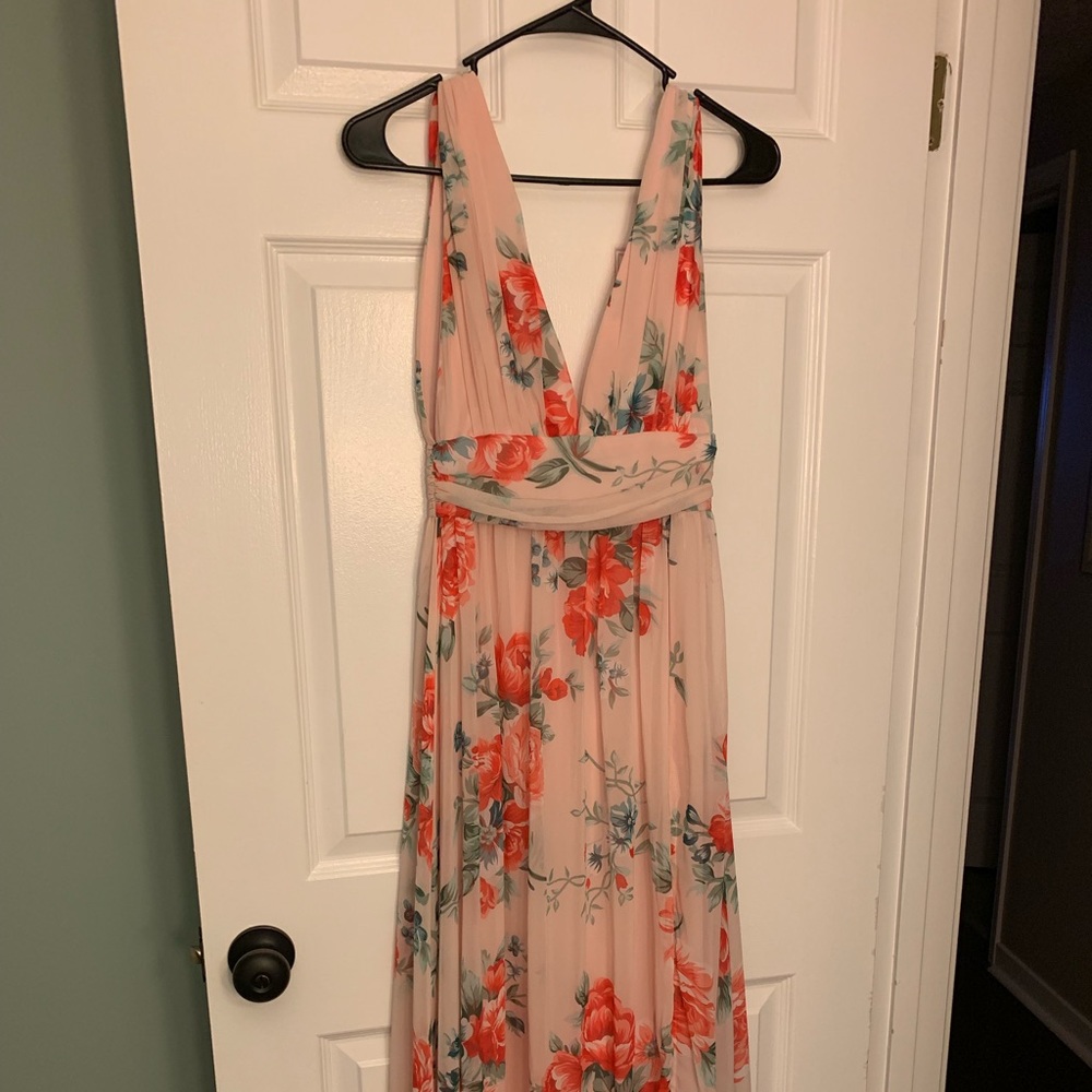 Lulu’s Grecian Style Floral Dress